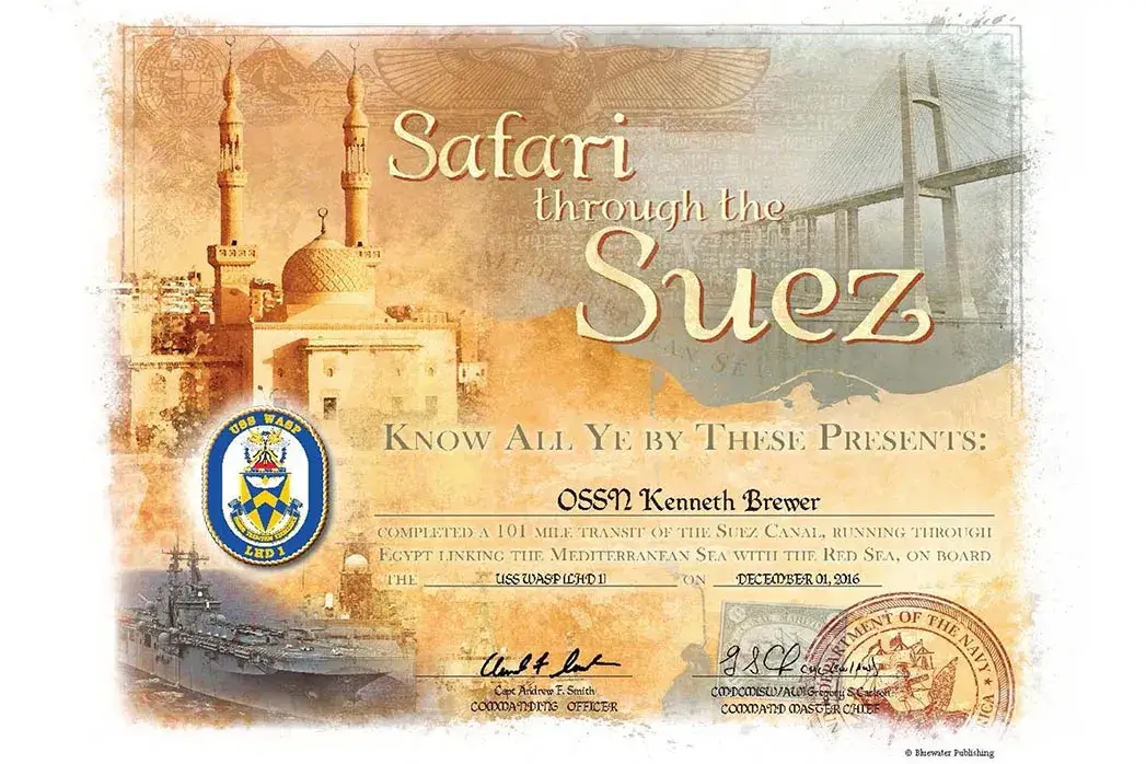 Suez Contemporary Certificate